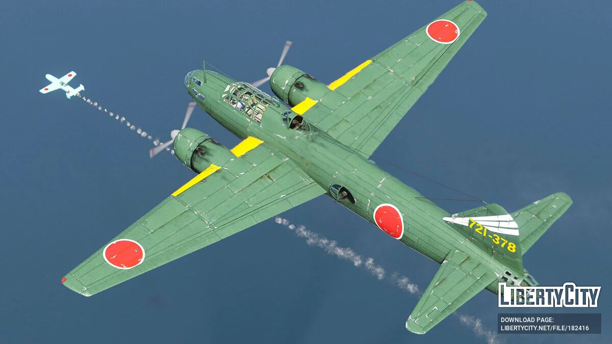 G4M1 Betty + MXY-7 Ohka Kamikaze missile [Add-On] 1.0 / GTA 5