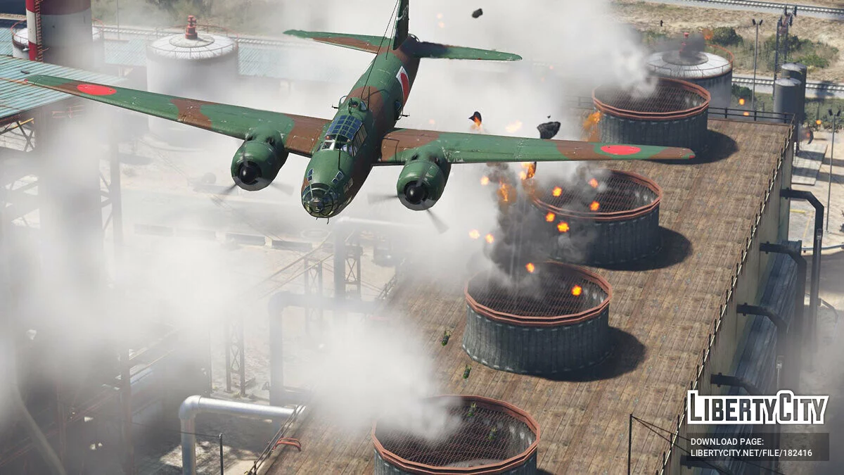 G4M1 Betty + MXY-7 Ohka Kamikaze missile [Add-On] 1.0 / GTA 5