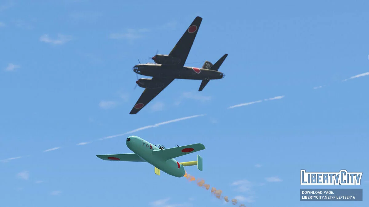 G4M1 Betty + MXY-7 Ohka Kamikaze missile [Add-On] 1.0 / GTA 5