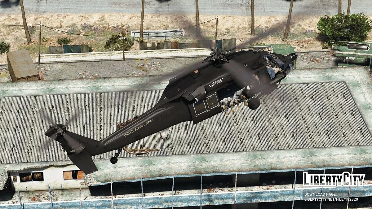 MH-60L Black Hawk «Battle of Mogadishu» [Add-On | LODs] 1.0 / GTA 5