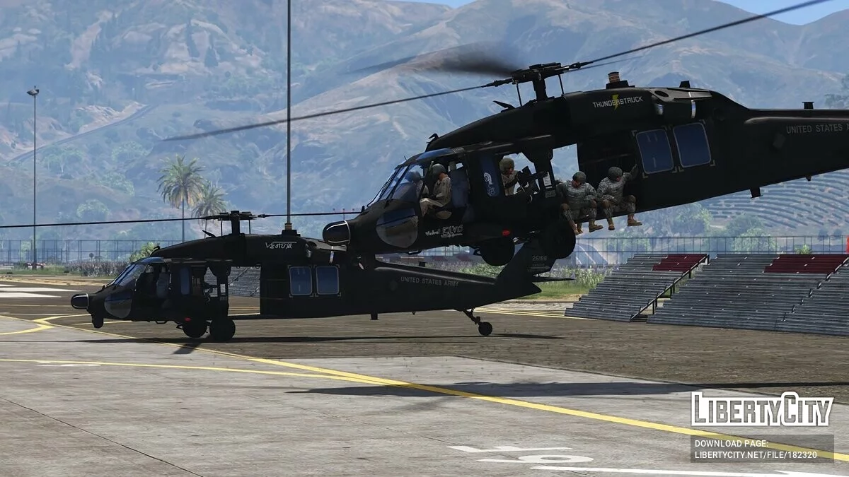 MH-60L Black Hawk «Battle of Mogadishu» [Add-On | LODs] 1.0 / GTA 5