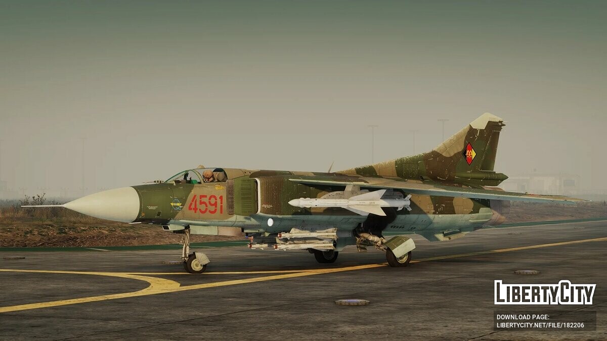 Скачать Mig-23M Flogger [Add-On] 1.0 для GTA 5