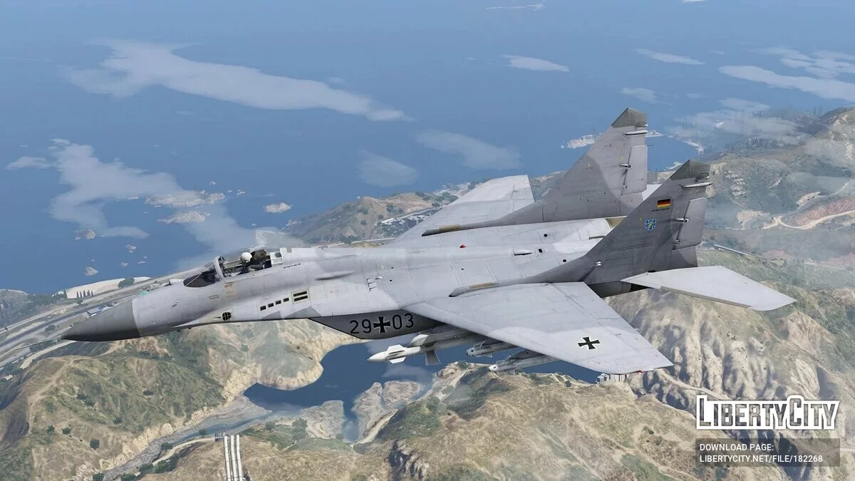 Mig-29A Fulcrum [Add-On | VehFuncs V] 1.5 / GTA 5