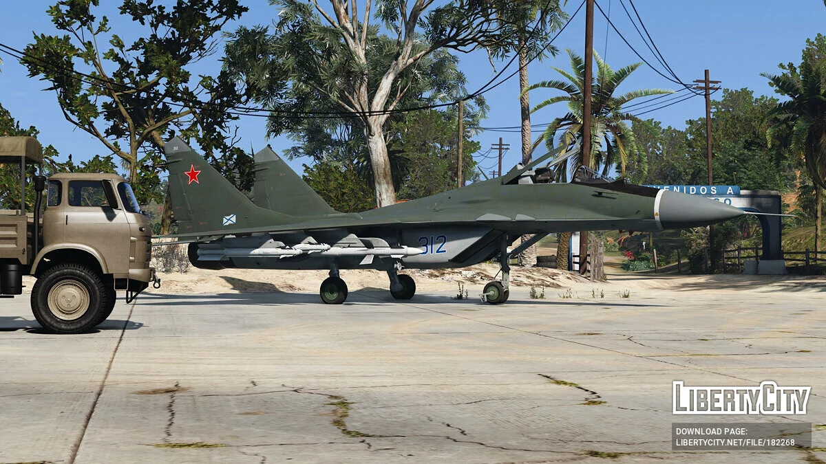 Mig-29A Fulcrum [Add-On | VehFuncs V] 1.5 / GTA 5