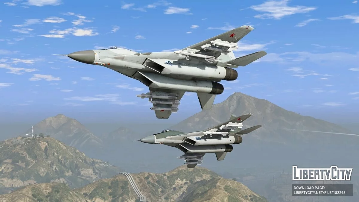 Mig-29A Fulcrum [Add-On | VehFuncs V] 1.5 / GTA 5