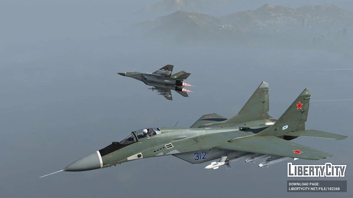 Mig-29A Fulcrum [Add-On | VehFuncs V] 1.5 / GTA 5