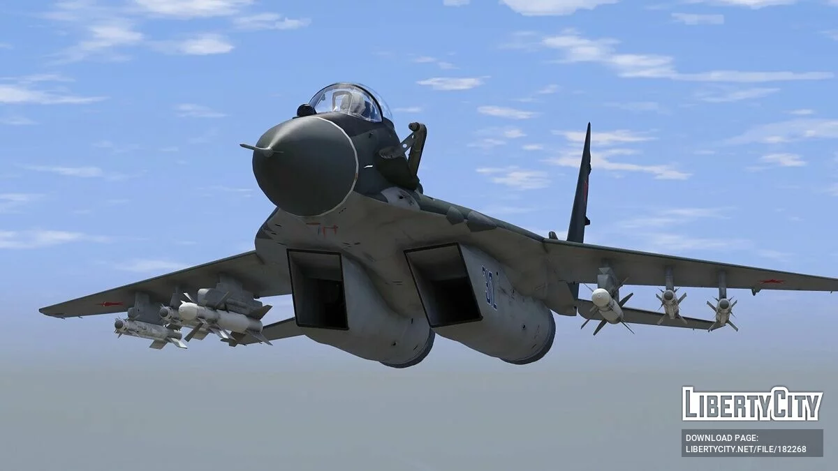 Mig-29A Fulcrum [Add-On | VehFuncs V] 1.5 / GTA 5