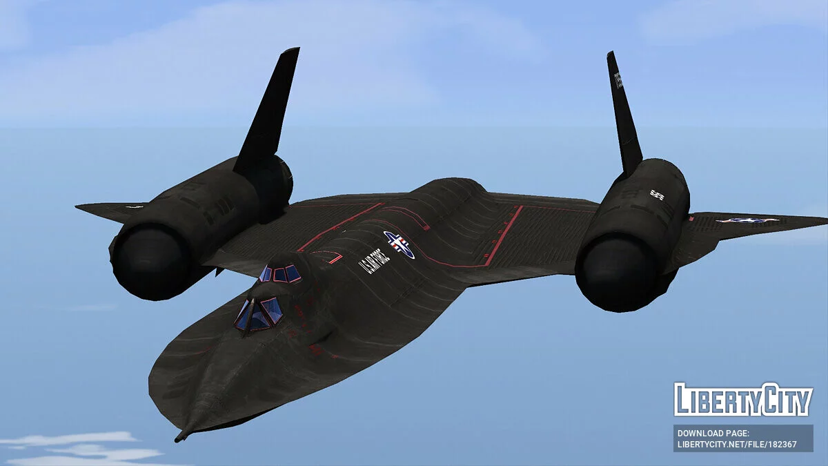 SR-71B Blackbird Trainer Aircraft [Add-On | Tuning] 1.0 / GTA 5