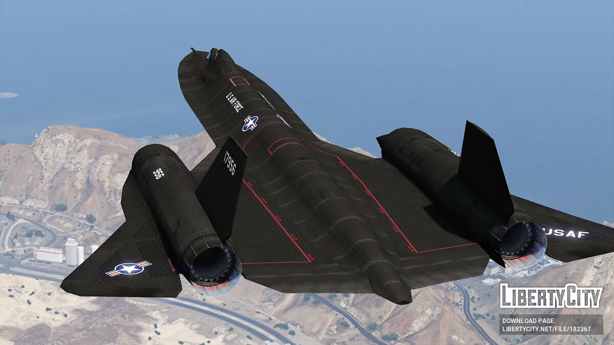 SR-71B Blackbird Trainer Aircraft [Add-On | Tuning] 1.0 / GTA 5