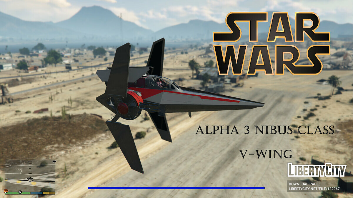 Star Wars ALPHA 3 NIBUS CLASS V-WING [ADD-ON] 0.1 для GTA 5 - Картинка #1