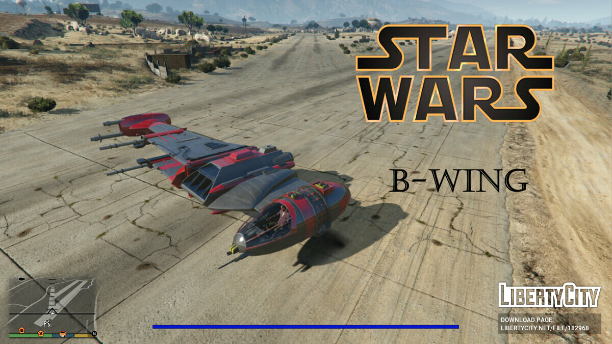 Star Wars B-WING [Add-On] 0.1 для GTA 5 - Картинка #1