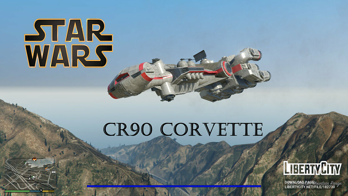 Star Wars CR90 CORVETTE [ADD-ON] 0.1 для GTA 5 - Картинка #1