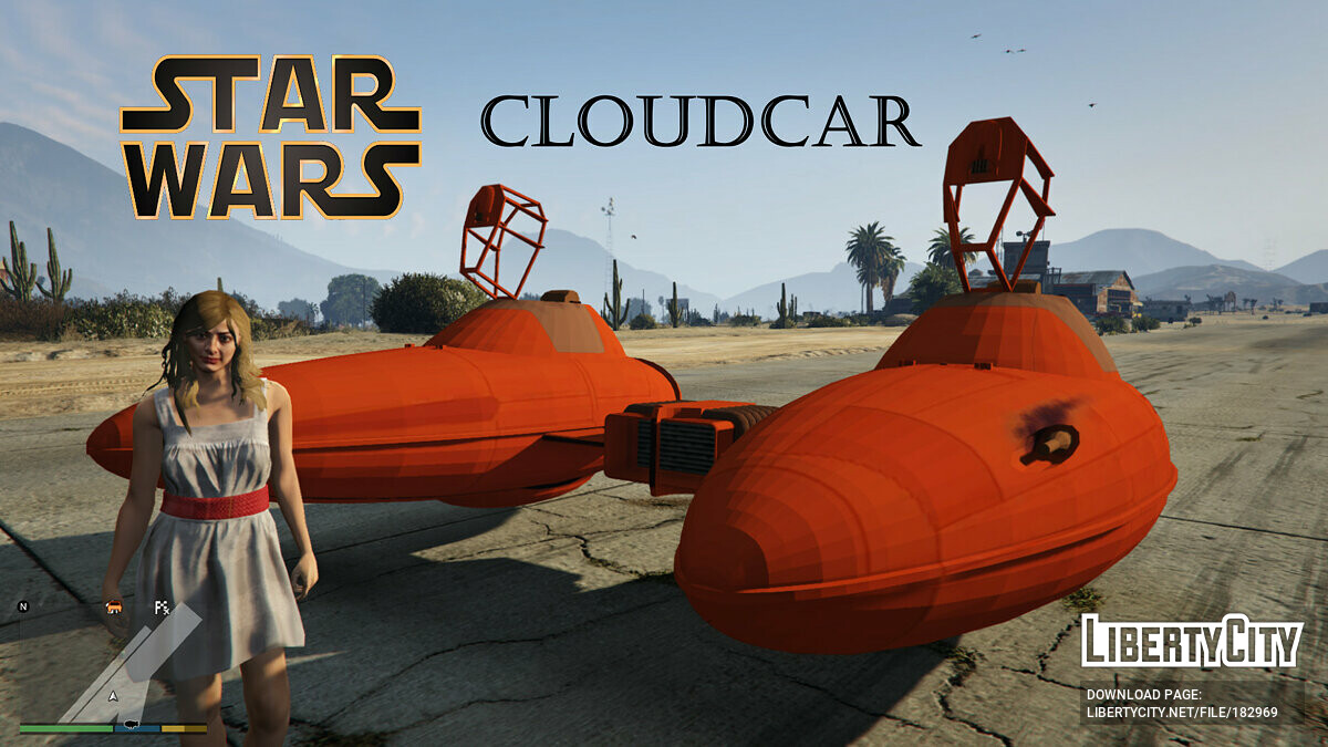 Star Wars Twin Pod Cloud Car [Add-On] 0.1 для GTA 5 - Картинка #1