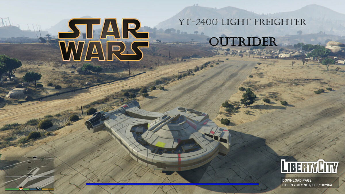Star Wars YT-2400 Light Freighter [ADD-ON] 0.1 для GTA 5 - Картинка #1