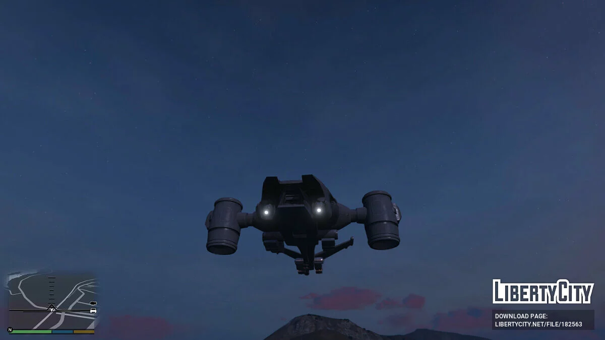 Terminator 2 Aerial Hunter Killer [Add-On] 0.3 / GTA 5