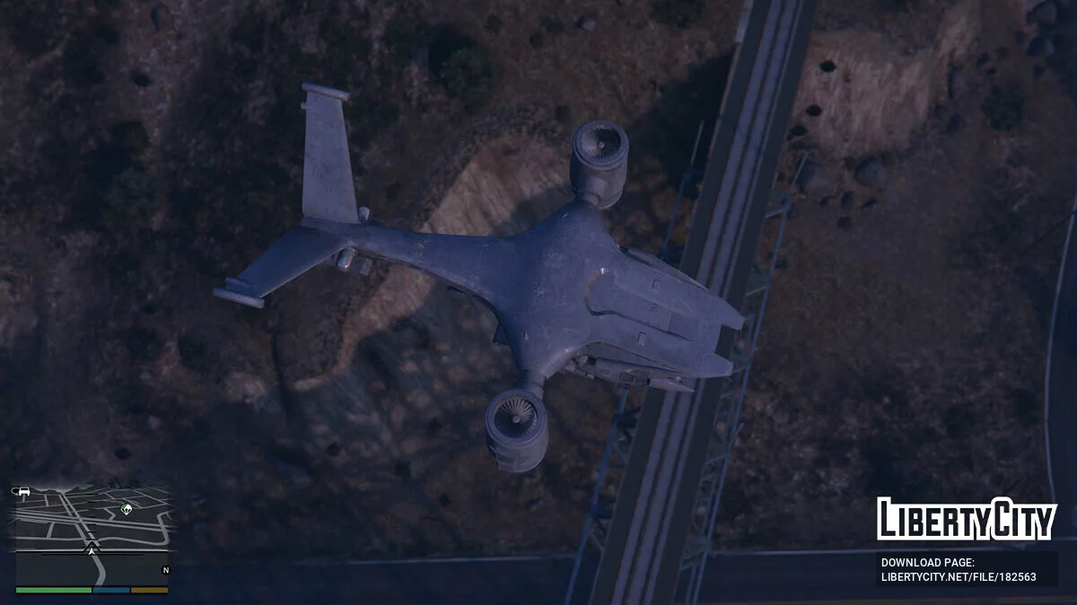Terminator 2 Aerial Hunter Killer [Add-On] 0.3 / GTA 5