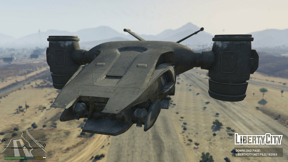 Скачать Terminator 2 Aerial Hunter Killer [Add-On] 0.3 для GTA 5