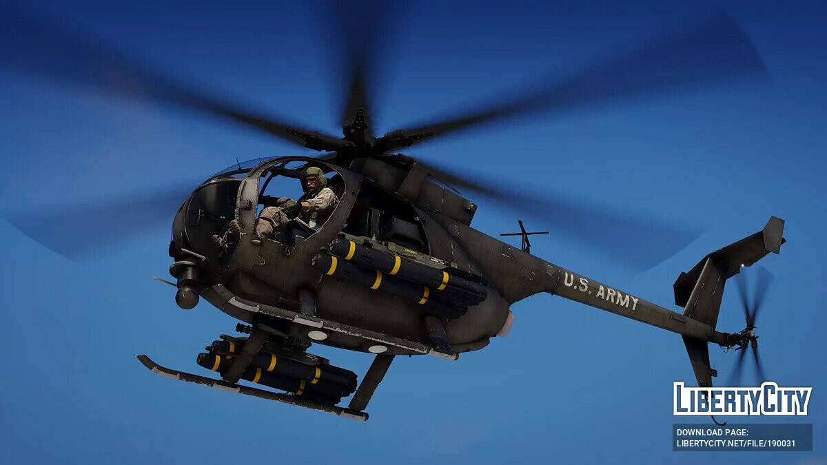 Скачать AH-6M Little Bird [Add-On] 1.0 для GTA 5