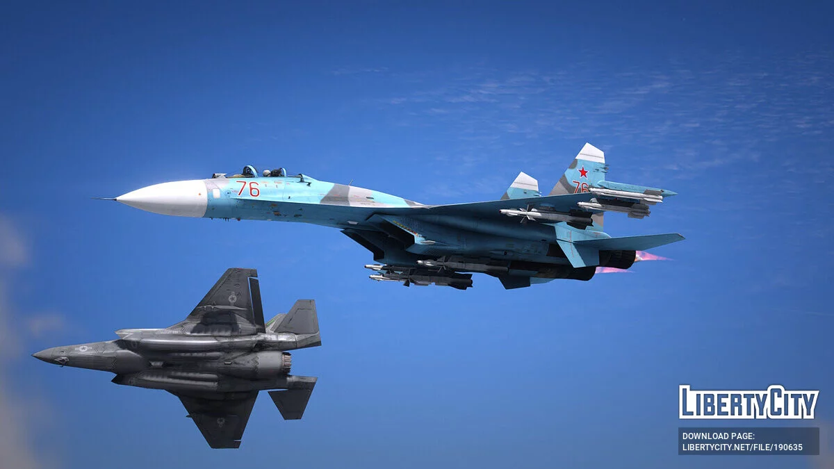 Su-27 Flanker [Add-On] 1.0 / GTA 5