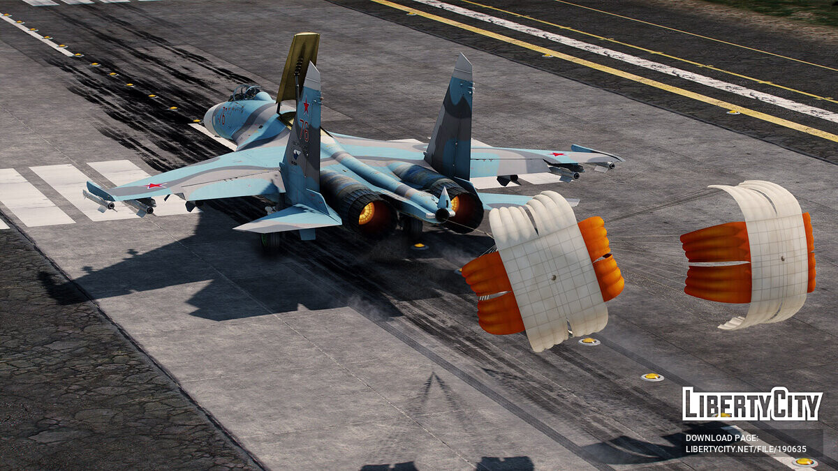 Скачать Su-27 Flanker [Add-On] 1.0 для GTA 5