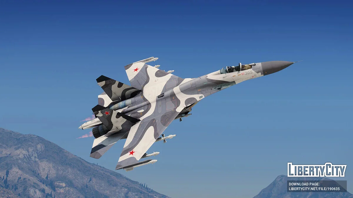 Su-27 Flanker [Add-On] 1.0 / GTA 5
