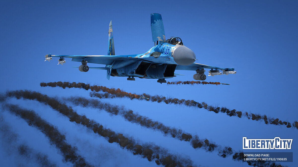 Скачать Su-27 Flanker [Add-On] 1.0 для GTA 5