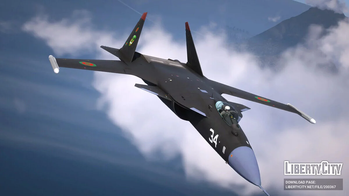 Sukhoi S-32 Golden Eagle [Add-On | VehFuncs V] 1.0 / GTA 5