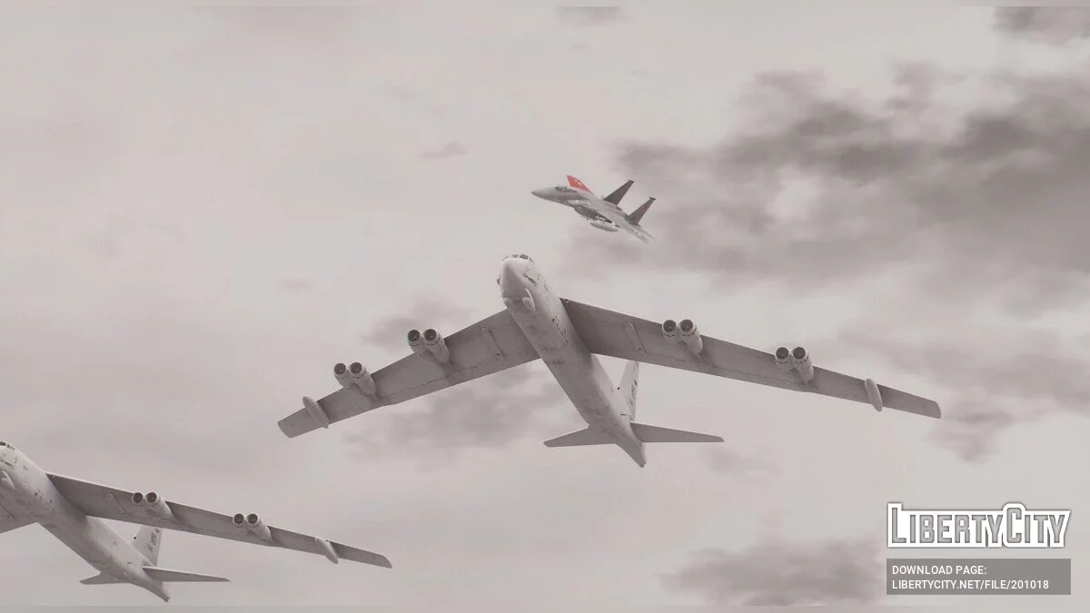 Тяжёлый бомбардировщик Boeing B-52H Stratofortress [Add-On] / GTA 5