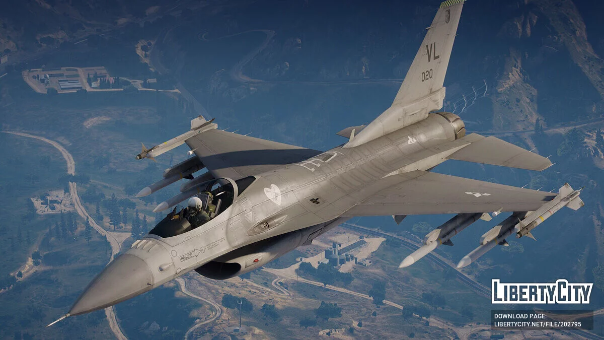 F-16C Fighting Falcon [Add-On] 1.1 / GTA 5