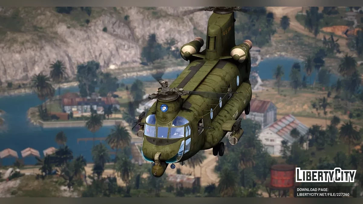 ACH-47A Chinook Gunship [Add-On] 1.0 / GTA 5