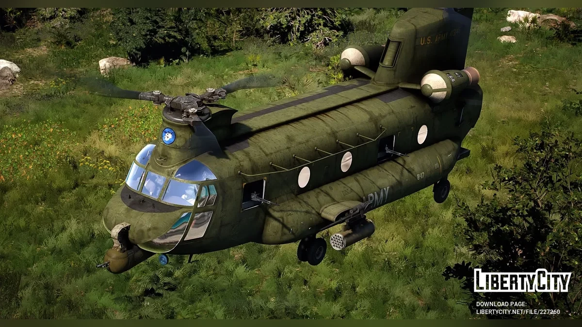ACH-47A Chinook Gunship [Add-On] 1.0 / GTA 5