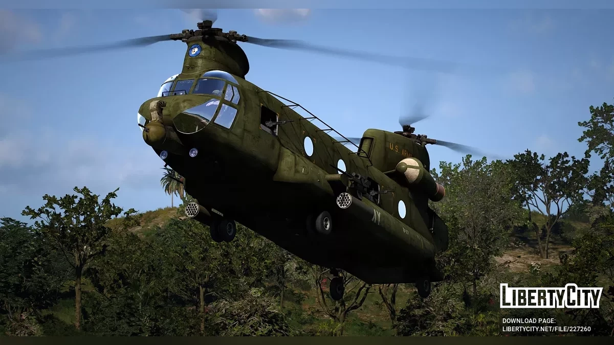 ACH-47A Chinook Gunship [Add-On] 1.0 / GTA 5