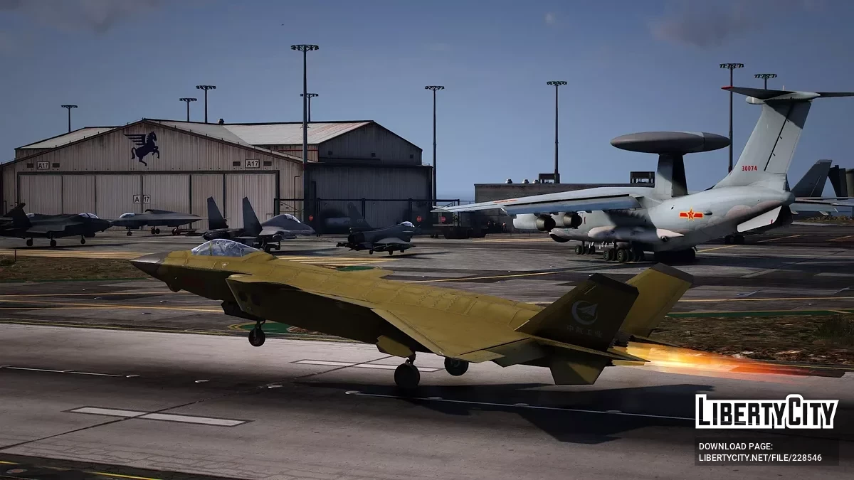 J-20 Mighty Dragon China [Add-On | VehFuncs V] / GTA 5