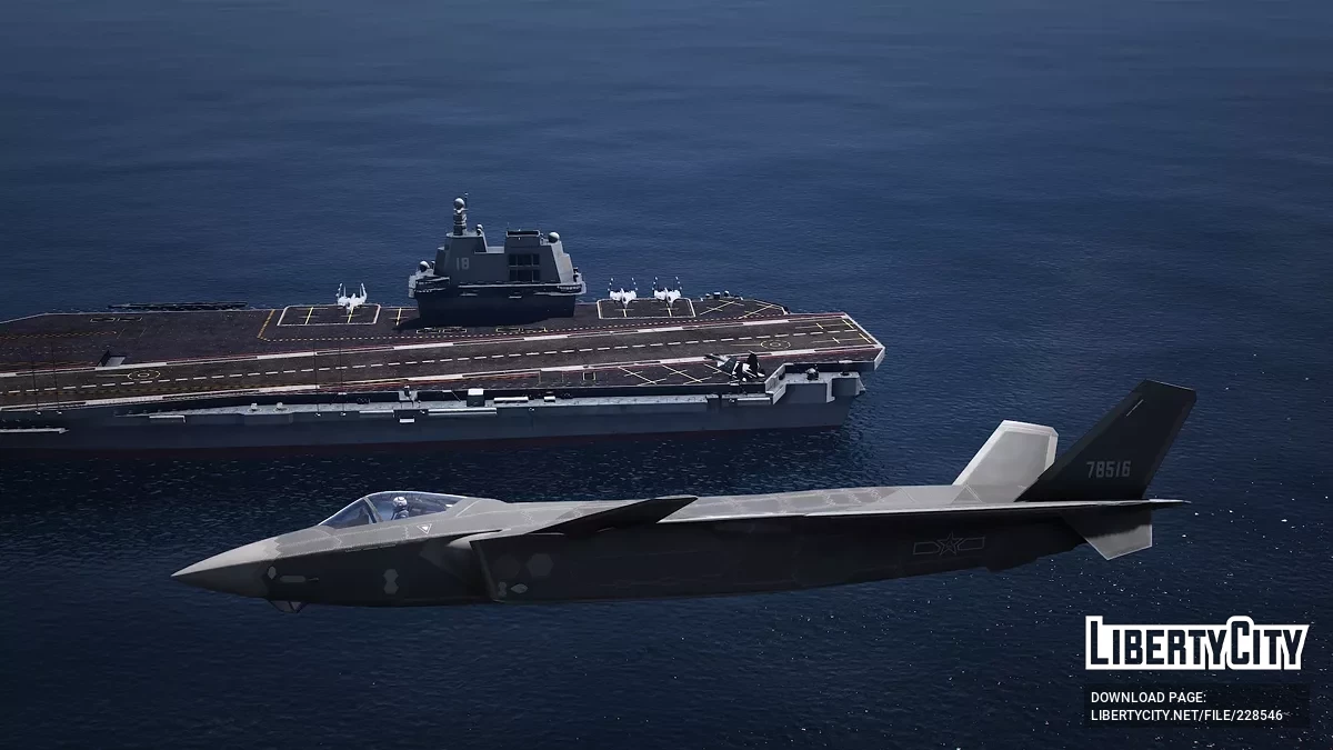 J-20 Mighty Dragon China [Add-On | VehFuncs V] / GTA 5