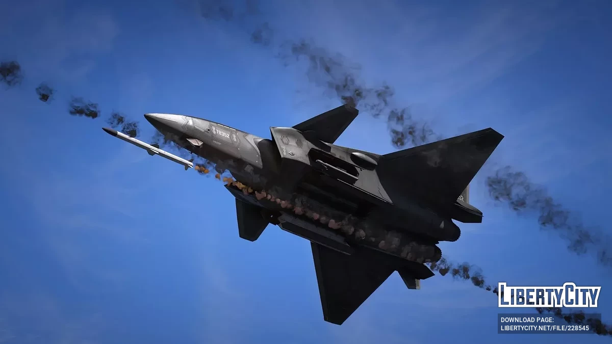 J-20S Mighty Dragon Dual Seat China [Add-On | VehFuncs V] / GTA 5