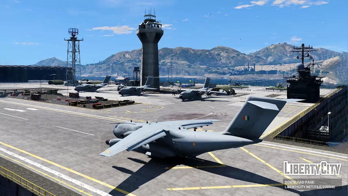 Airbus A400M Atlas в ливрее ВВС Индии / GTA 5