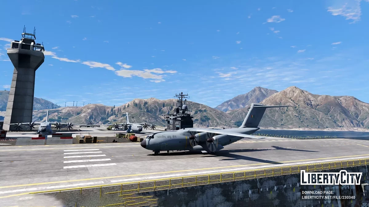 Airbus A400M Atlas в ливрее ВВС Индии / GTA 5