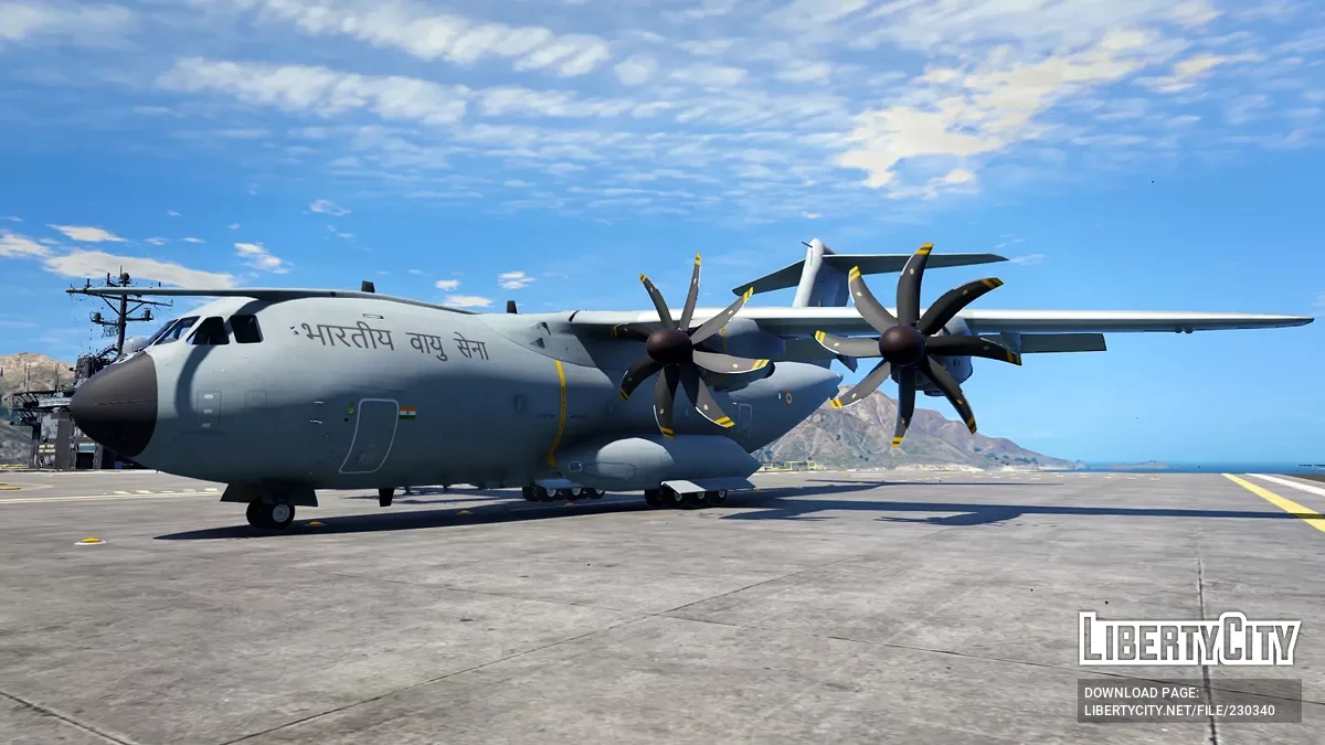 Airbus A400M Atlas в ливрее ВВС Индии / GTA 5