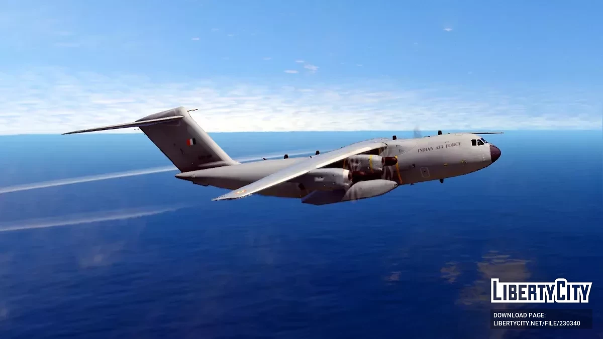 Airbus A400M Atlas в ливрее ВВС Индии / GTA 5