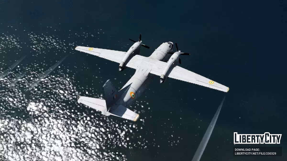 Антонов АН-32 «Сутледж» – ливрея ВВС Индии / GTA 5