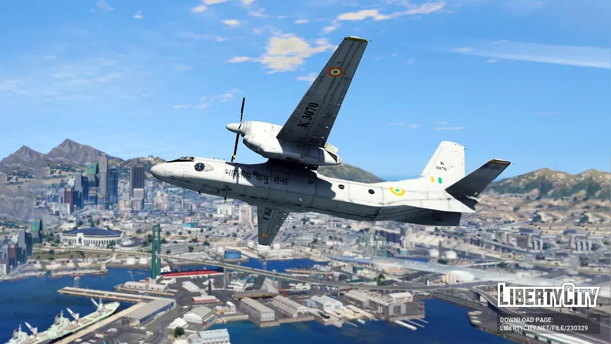 Антонов АН-32 «Сутледж» – ливрея ВВС Индии / GTA 5