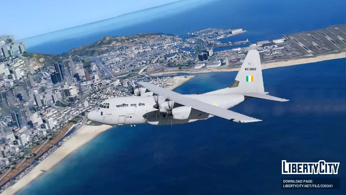 C-130J Super Hercules в ливрее ВВС Индии / GTA 5
