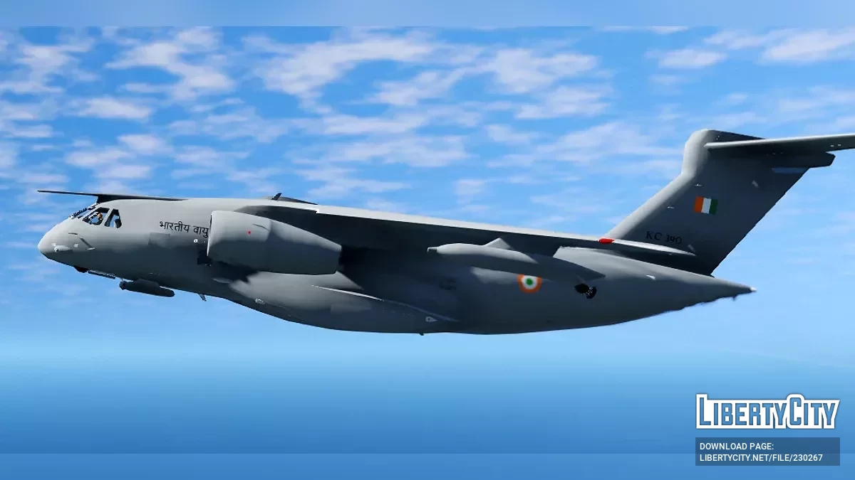 Ливрея ВВС Индии Embraer KC-390 / GTA 5