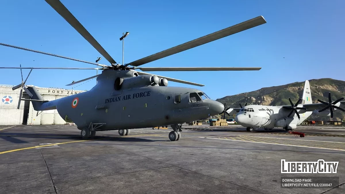 Окраска вертолета Ми-26 ВВС Индии / GTA 5