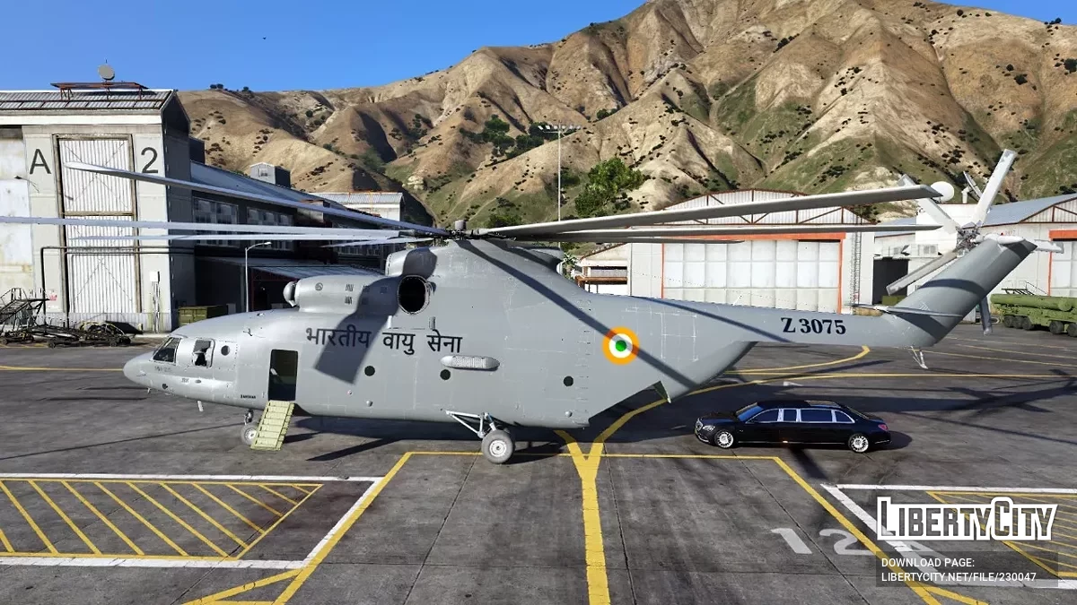 Окраска вертолета Ми-26 ВВС Индии / GTA 5