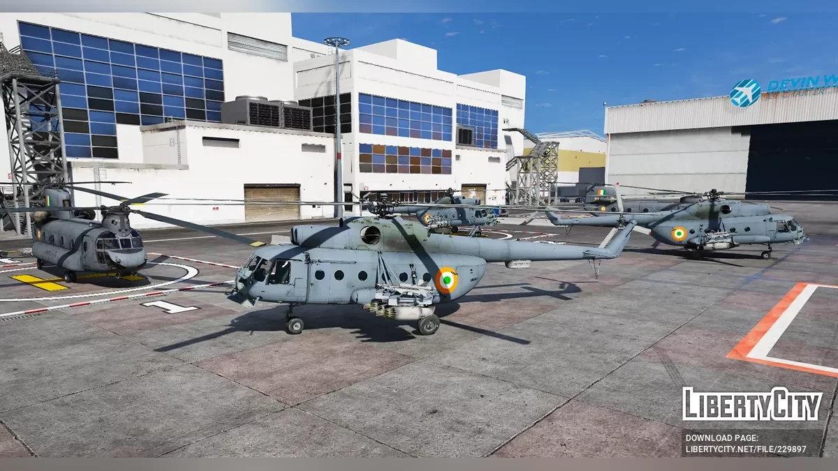 Mi-8 Боевой Вертолет - Индийские ВВС (Дополнение) / GTA 5