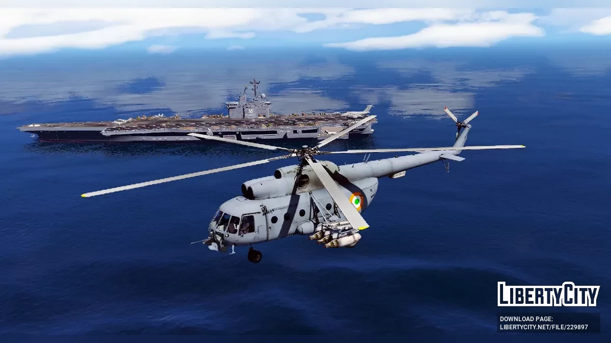 Mi-8 Боевой Вертолет - Индийские ВВС (Дополнение) / GTA 5