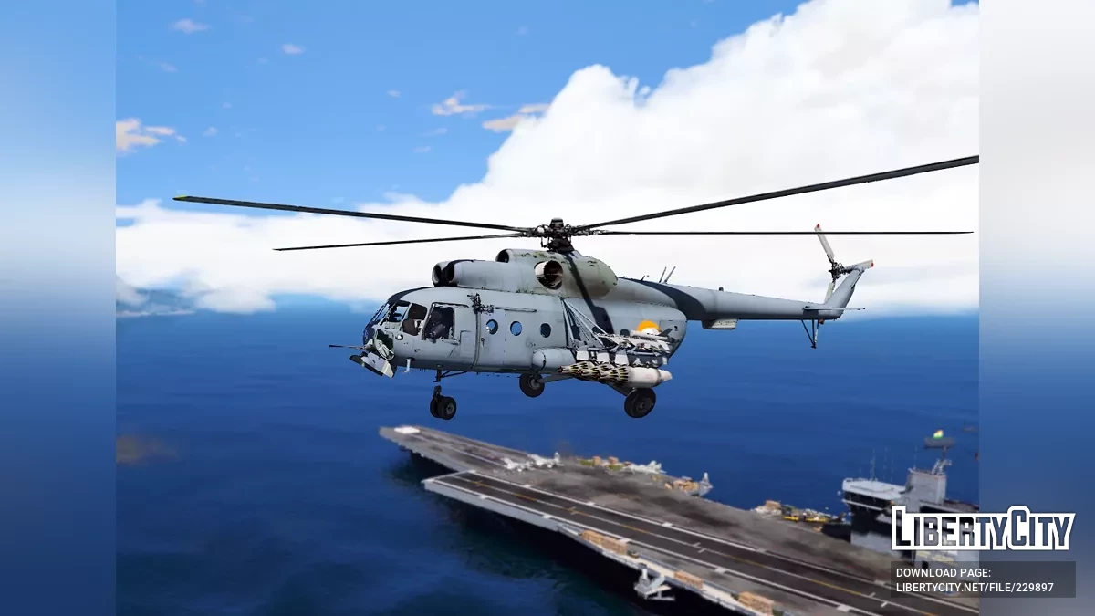 Mi-8 Боевой Вертолет - Индийские ВВС (Дополнение) / GTA 5