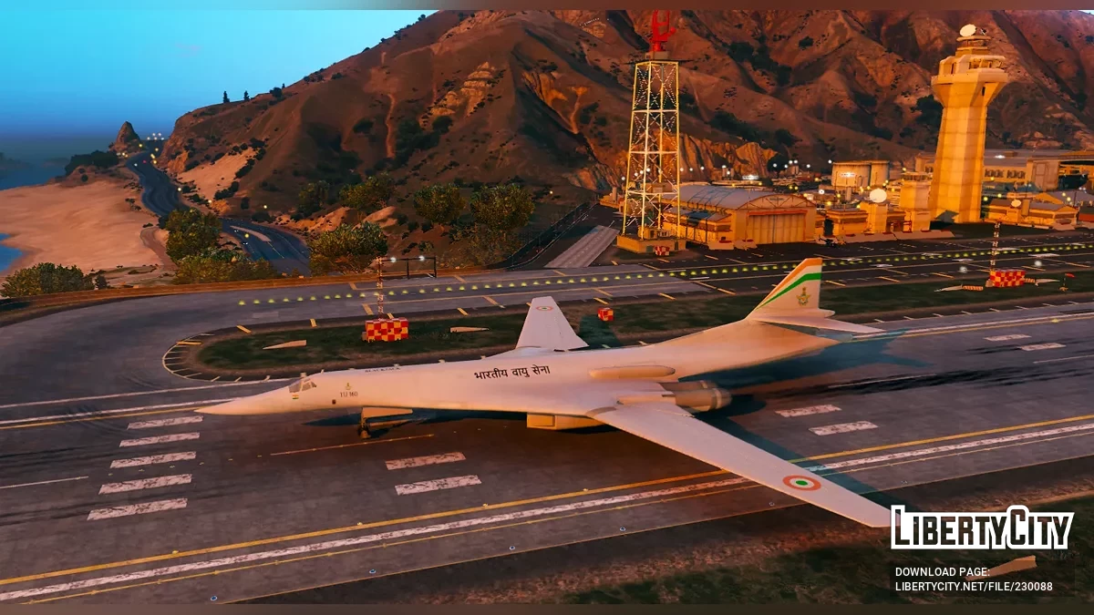Tu-160 Белый Лебедь в раскраске ВВС Индии / GTA 5