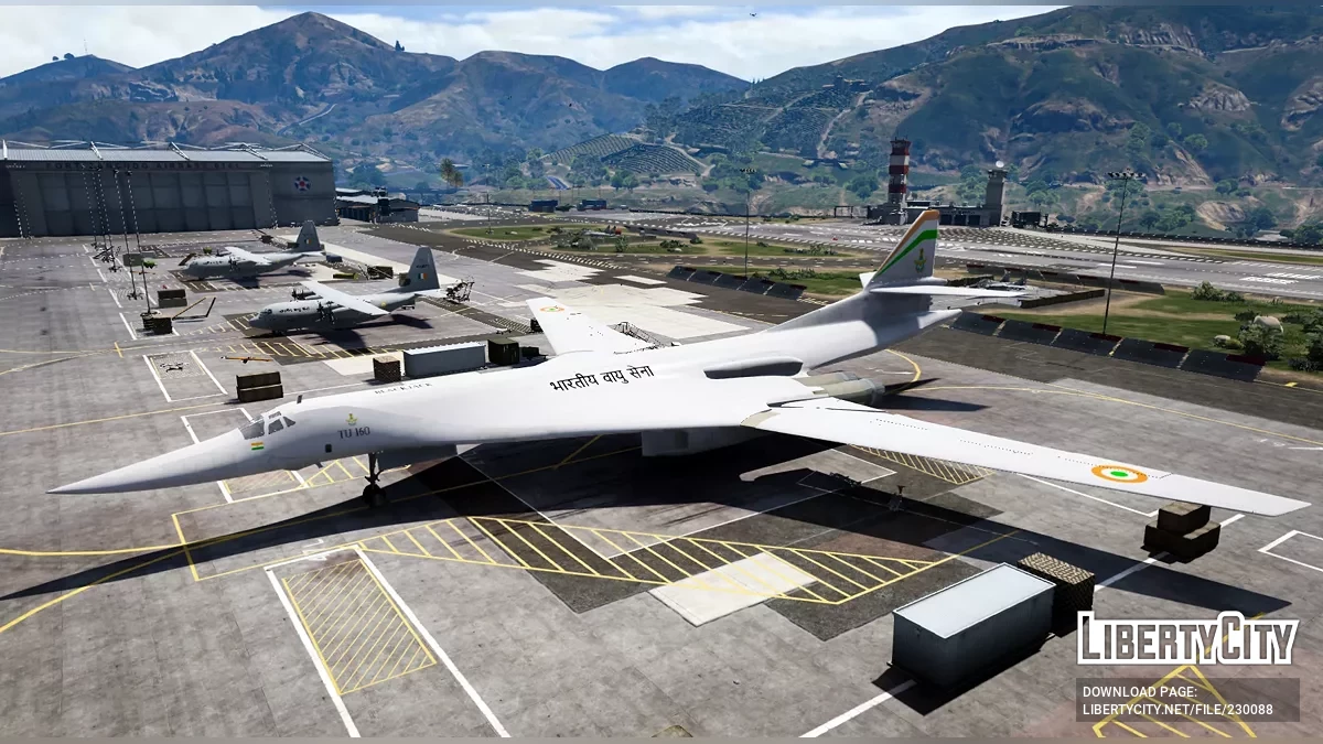 Tu-160 Белый Лебедь в раскраске ВВС Индии / GTA 5